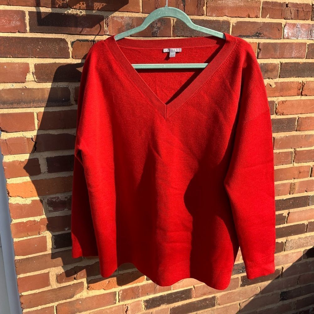 COS V-Neck Wool Sweater - Picture 2 of 8
